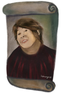 フレスコ画に描かれた川越シェフが一般人のお婆さんに修復された画像ください